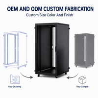 Armoire de serveur TZR, coffret réseau, fabrication sur mesure en tôle, soudage, peinture en poudre, porte, usine