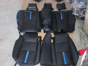 Fundas de asiento de coche de lujo personalizadas, de cuero y terciopelo, para Hilux Revo <span class=keywords><strong>Vigo</strong></span>, juego completo, para interior, 2006-2023 - Product Image 1