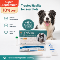 Test combiné Parvovirus/Giardia CPV/GIA Canin – Kit de détection vétérinaire rapide triple en une étape pour hôpitaux vétérinaires