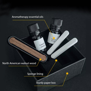 Wholesale Long Lasting Car Wooden Interior Metal Aluminium Alloy Auto Air Freshener Car <strong>Vent</strong> <strong>Clip</strong> Perfume <strong>Diffusers</strong> - Product Image 3