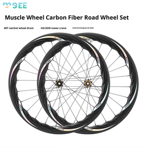 Juego de Ruedas SeeMore 700C Muscle Wheel de Fibra de Carbono para Bicicleta de <span class=keywords><strong>Carretera</strong></span>, 45-50 mm, <span class=keywords><strong>Eje</strong></span> <span class=keywords><strong>Pasante</strong></span>, Freno de <span class=keywords><strong>Disco</strong></span>, Llanta de Carbono - Product Image 2
