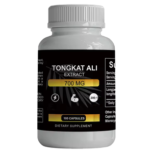 สารสกัดตองกัตอาลี OEM แบรนด์ส่วนตัว 200:1 แคปซูล 700 มก. สารต้านอนุมูลอิสระและเพิ่มพลังงาน 100 แคปซูล/ขวด สำหรับผู้ชาย - Product Image 1