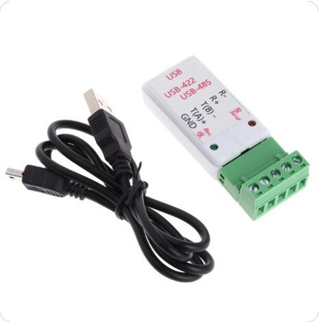 USB to 485/422 Serial Converter Adapter RS422 RS485 USB2.0 Interface CH340T Chip Adapter Module with Send Receive LED Indicator