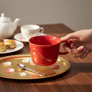 Tazas de Café de Porcelana Creativas y Personalizables con Logotipo, Estilo Navideño, Regalo Festivo, Tazas Bonitas para Café - Product Image 1