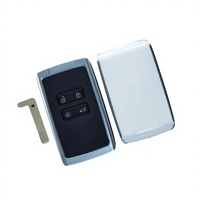 Haute qualité pour Renault 4 boutons couverture de carte à puce blanc couverture arrière boîtier de remplacement sans Logo