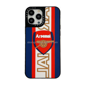 เคสโทรศัพท์มือถือลายทีมฟุตบอล iPhone 16 15 14 Pro Max เคสโทรศัพท์ลายทีมฟุตบอลสำหรับ iPhone 13 12 11 - Product Image 3