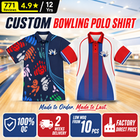 Chemises de bowling personnalisables PURE, séchage rapide, sublimation, billard, fléchettes, polo de bowling pour les joueurs d'équipe, de club, d'école, personnalisées