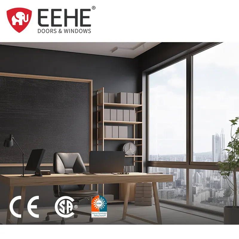 EEHE AS2047 Special Insulated Sliding Window Black Screen Panning Way Aluminum Sliding Window
