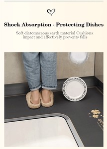 Tapis de salle de bain rectangulaire imprimé en diatomite super absorbant, antidérapant, écologique, avec support en caoutchouc massant, motif dessin animé, pour toilettes MD - Product Image 6