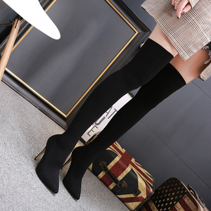 New 2025 <b>Sock</b> <b>Boots</b> High Heel Simple Versatile Over Knee <b>Boots</b> Pointed Star Shoes Thin Heel <b>Boots</b> - Product Image 4