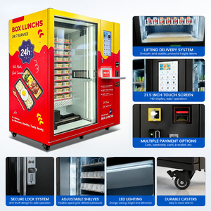 JFP 24 Hours Self-Service Hot <b>Lunch</b> <b>Box</b> Vending Machine Self-Heating Prepared Meal Bento Vendor With Touch Screen Provide Freshl - Product Image 5