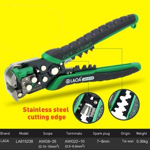 For Professional Automatic Metric Steel Straight <b>Wire</b> <b>Stripper</b> for Electrical Cable Stripping 0.2-6mm - Product Image 3
