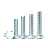 Baut Hex regang 1/4-20 baut 7/16-14 3 4 X Grade 8 JIS Hexagon pas Set keran kepala Hex inci satu 5 3/4 Astm