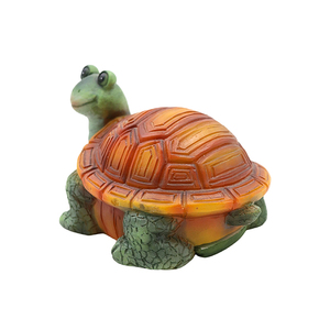 Sculpture de jardin en résine, figurine de <span class=keywords><strong>tortue</strong></span> de dessin animé mignonne, ornement de table pour la décoration intérieure et extérieure de la maison - Product Image 4