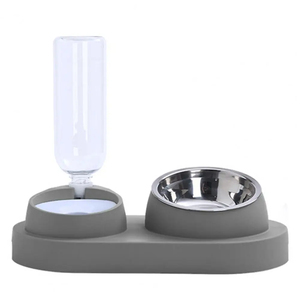 2合1倾斜自动重力猫狗喂食器饮水机套装宠物食物喂食器 - Product Image 6
