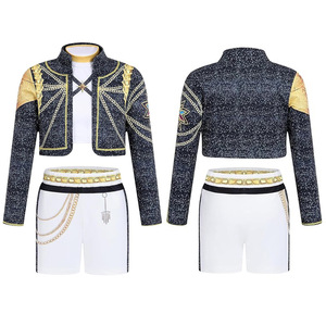 Disfraz de Cazadora de Demonios para Niñas, Negro y Dorado, Impresión 3D, Traje de Escenario, Origen Zhejiang, con Adornos, Licenciado, Marca Privada, Stock de Fábrica - Product Image 3