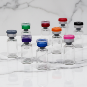 Frascos de Vidrio Transparente de Grado Farmacéutico de 5 ml con Tapa de Aluminio Resistente al Agua para Crema para el Cuidado de la Piel - Product Image 1