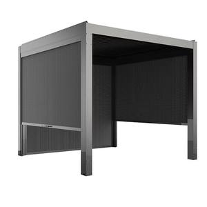 <span class=keywords><strong>Pergola</strong></span> d'extérieur 3x3 Bioclimatic <span class=keywords><strong>Pergola</strong></span> d'extérieur à persiennes durable et imperméable en aluminium noir bon marché - Product Image 3