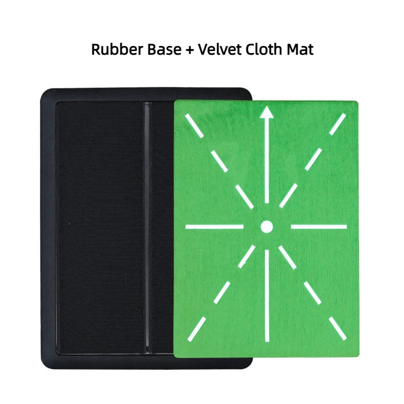 Base en caoutchouc sans poignée + tapis en tissu velours