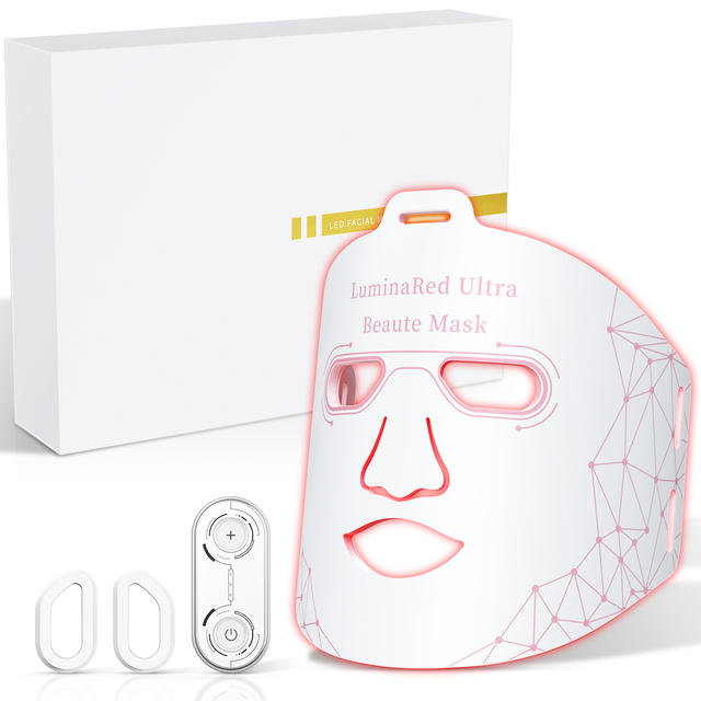 Silicone Facial Led Beauty Mask Led Light Therapy Facial Masks Face Skin Care Medical Grade Red Light Therapy Led Face Mask