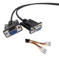 Kabel Harness Sensor Aliran Udara Sensor Injeksi Otomotif 5 Pin, Kabel Breakout DB9 Female ke Terminal Blok 3 Pin Custom