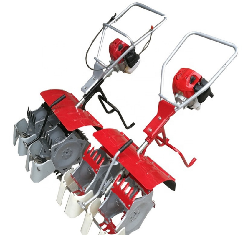 3 ряда небольшой фермы риса Прополка Машина Портативный сорняки для риса