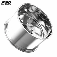Jantes en alliage d'aluminium forgé poli à fond profond de 20 à 28 pouces pour 2500/3500 pour F450 Chevy/GMC Silverado/Sierra 2500/3500