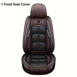 Fundas de Asiento Universales de Cuero Sintético, Transpirables, de Material PU/PVC, para Todas las Estaciones, Cojín Delantero Cómodo, Apto para Camionetas y SUV - Product Image 5