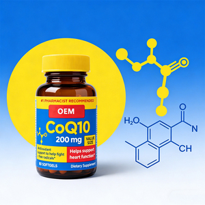 Koenzim <span class=keywords><strong>Q10</strong></span> minyak ikan Softgel kapsul Premium suplemen nutrisi untuk dewasa - Product Image 4