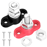 Daiertek 12V-48V CC, borne de connexion unique 3/8" (M10) pour batterie automobile, barre omnibus de distribution de puissance 50A