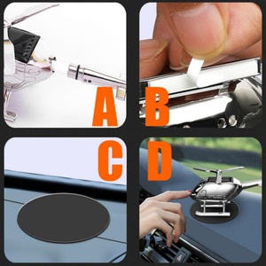 Diffuseur d'aromathérapie pour voiture, désodorisant, décoration d'hélicoptère, cadeau, parfum solaire pour voiture, ornement d'avion, style, parfum d'air - Product Image 6