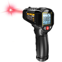 Thermomètre infrarouge sans contact ANENG TH202 -50~600 ℃   Thermomètre laser numérique avec écran LCD, pyromètre, testeur de température à point de contact