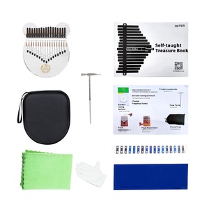 MABET MT-17 <span class=keywords><strong>Kalimba</strong></span> en aluminium transparent à 17 tons, écologique, pour débutants, piano à doigts, jouet anti-stress en forme d'ours - Product Image 6
