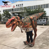 Costume de dinosaure bipède pour match de football Mexique-USA – Mascotte réaliste pour performance, décoration de stade et attraction commerciale
