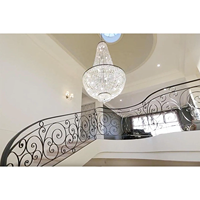 Lustre en cristal personnalisé pour église, éclairage de luxe, grande suspension intérieure pour hôtel, villa, centre commercial - Vente en gros usine