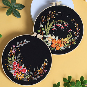 Hecho a mano nueva corona de flores bordado Floral DIY cinta creativa estéreo colgante pintura costura bordado habilidad requerida - Product Image 2
