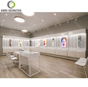 Luxury Optical Shop Furniture Customized Wall Mounted Eyewear Display Durable Eyeglasses Display Cabinet For Eyewear Display - Product Image 1