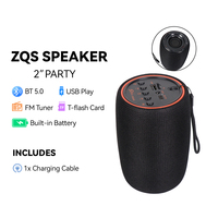SING-E ZQS202X Mini Speaker Wireless Portabel untuk Audio Bt, Komputer, Ponsel, Panggung, Luar Ruangan, Subwoofer Volume Besar