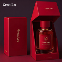 Flacons de Parfum Personnalisés Transparents Dorés Bouchon en Cuir Verre 30ml 50ml 100ml Flacon de Parfum de Luxe avec Boîte