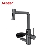 trou tasse rondelle mat noir en acier inoxydable retirer pulvérisateur évier robinet de cuisine avec verre rinceur