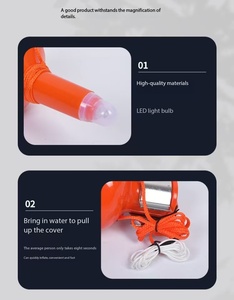 Lampe <span class=keywords><strong>de</strong></span> <span class=keywords><strong>sauvetage</strong></span> rechargeable à batterie au lithium orange à faible consommation et longue durée <span class=keywords><strong>de</strong></span> vie <span class=keywords><strong>pour</strong></span> équipage <span class=keywords><strong>de</strong></span> yacht et <span class=keywords><strong>bateau</strong></span> - Product Image 4