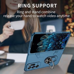 Support de voiture <span class=keywords><strong>2</strong></span>-en-1 avec anneau de maintien pour téléphone <span class=keywords><strong>OPPO</strong></span> <span class=keywords><strong>Find</strong></span> <span class=keywords><strong>N</strong></span> Fold – Coque antichoc en TPU et PC avec béquille intégrée - Product Image 4