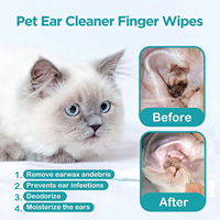 Lingettes pour les yeux des animaux de compagnie, 100 pièces, lingettes nettoyantes pour les taches de larmes pour chiens et chats, lingettes nettoyantes douces à base d'extraits végétaux