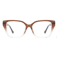 Gafas de Lujo con Montura de Cadena y Diseño Ojo de Gato, Ultraligeras, de Material Mixto TR+Acetato, Cómodas, para Prescripción Óptica