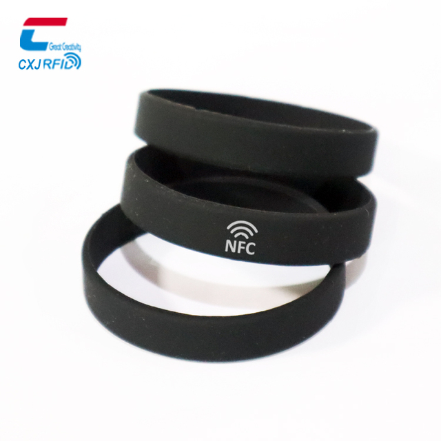 Programmable Event Wristband Custom Printing NFC Silicone Wristbands Digital Social Bracelets