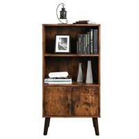 Support de lecteur en bois ancien, organisateur de stockage de disques vinyle support de plateau tournant en bois support de Table de lecteur de disques vinyle
