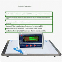 Balance pour animaux robuste en acier inoxydable, balance numérique pour bétail et volaille, grande balance pour chien vétérinaire pour animaux de compagnie
