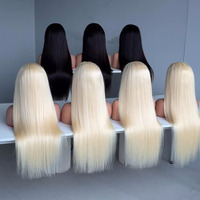 Peluca frontal de encaje HD 13x6 13x4 al por mayor, cabello humano virgen rubio, pelucas de encaje rubias, cabello vietnamita virgen rubio 613, peluca de cabello humano