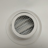 Couvercle d'aération de la grille de sortie d'air en aluminium Louvre rond résistant aux intempéries