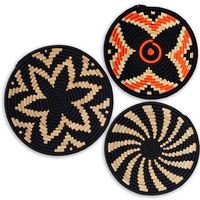 Accessoires d'intérieur pour la maison, décoration de Noël en jonc de mer, petite décoration murale vide, objets décoratifs coréens